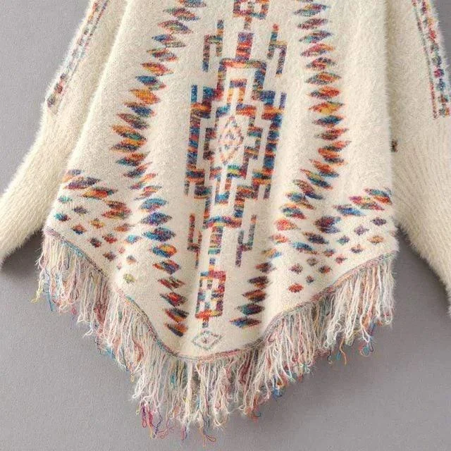 Avery Knitted Poncho - Glova