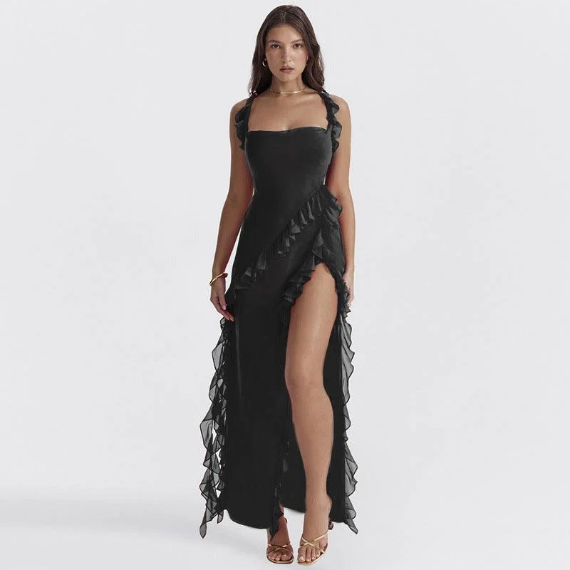 Aviela Ruffle Maxi Dress - Glova