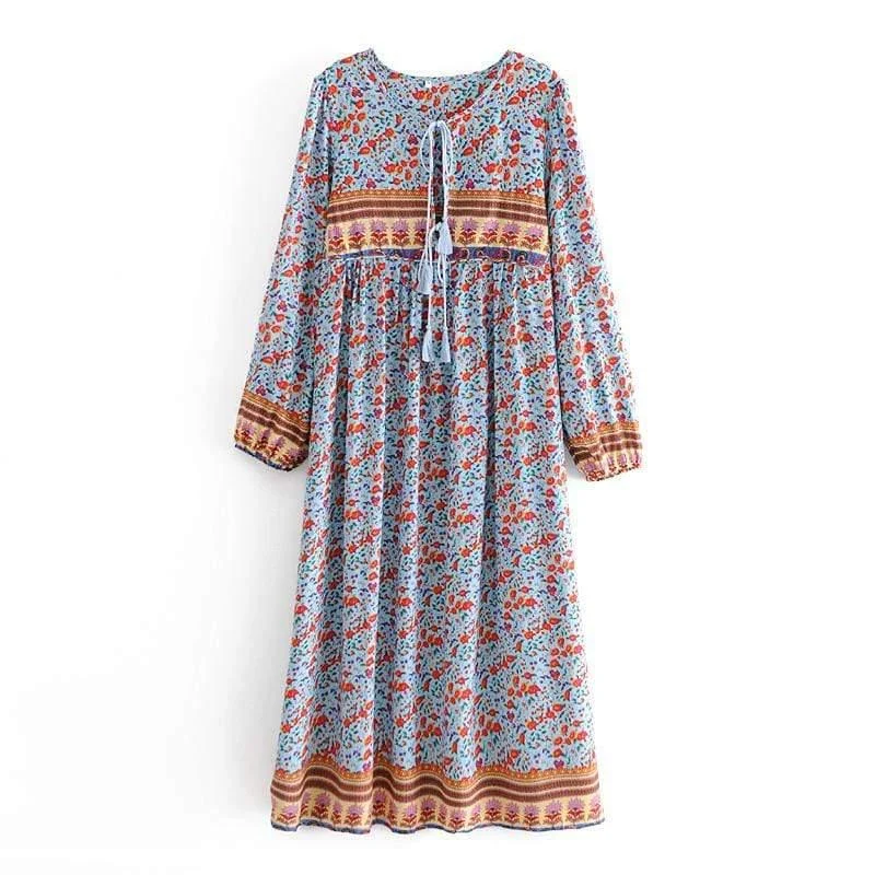 Aviva Ethnic Design Chic Dress - Glova