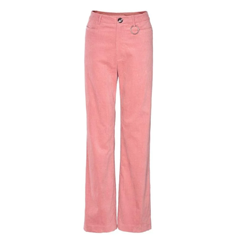 Azalea Pink Corduroy Pants - 2 Styles - Glova