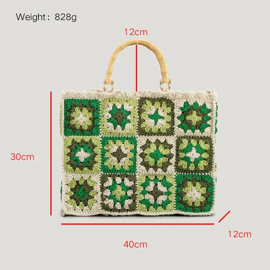 Bahar Bohemian Crochet Tote Bag - Glova