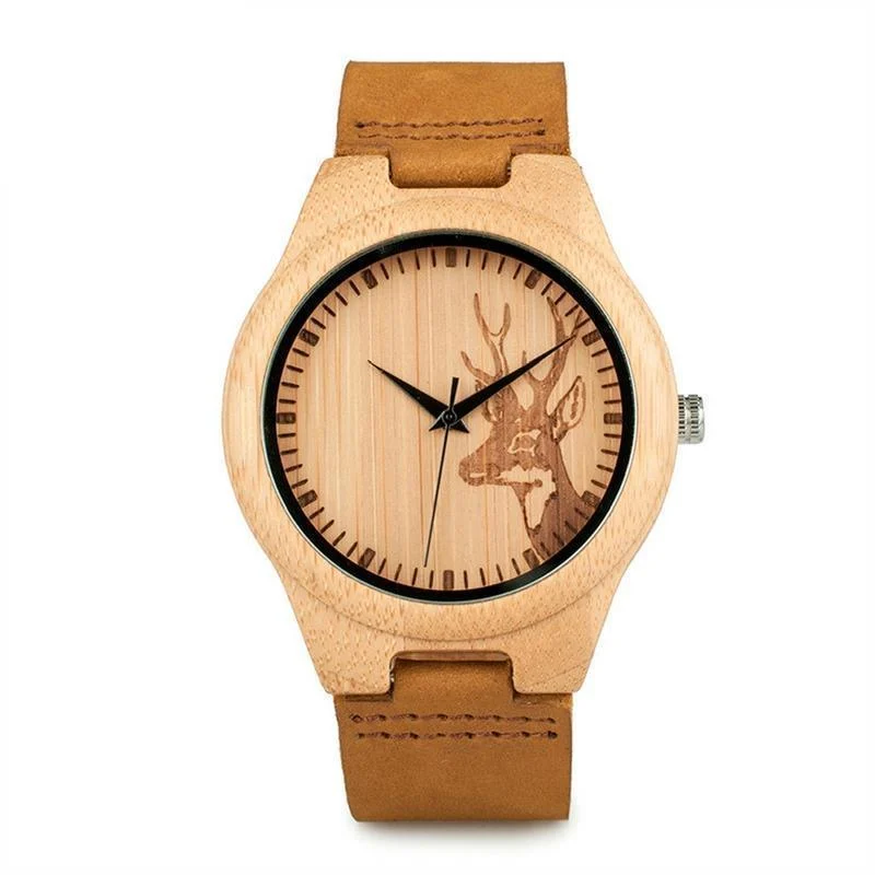 Bamboo Deer Wooden Watch - Glova