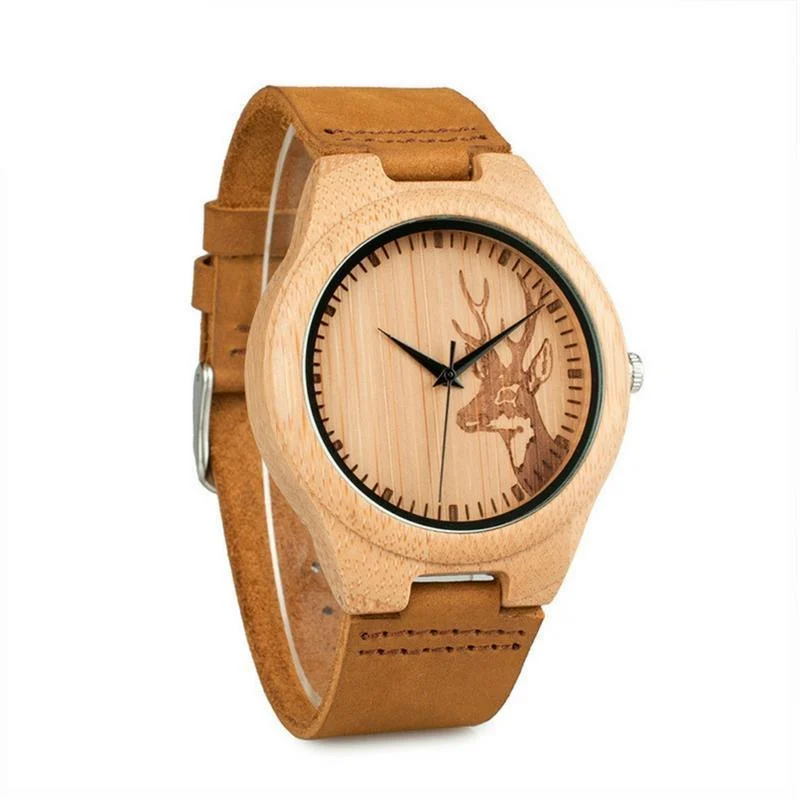 Bamboo Deer Wooden Watch - Glova