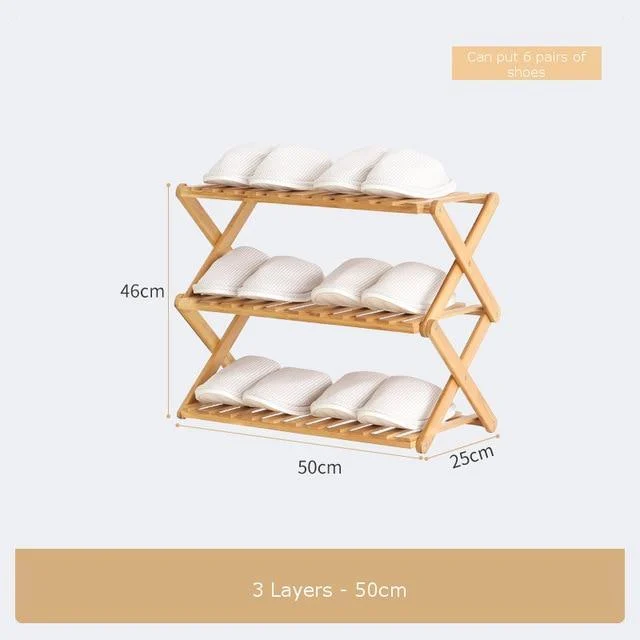 Bamboo Household Foldable Rack - Glova