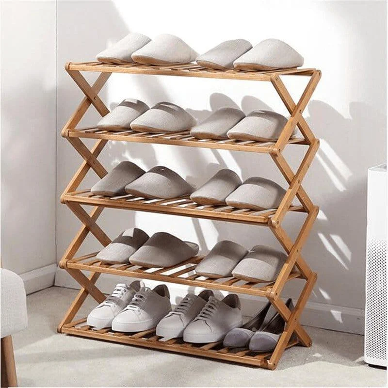 Bamboo Household Foldable Rack - Glova