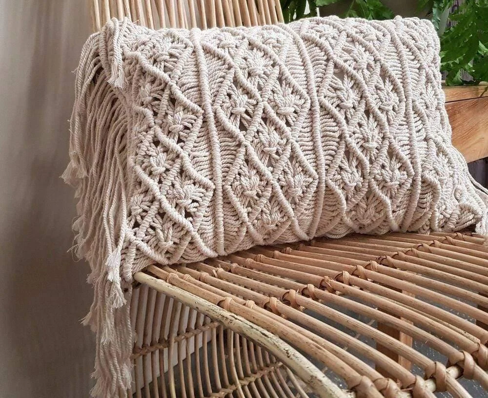 Bea Macrame Cushion Cover - Glova