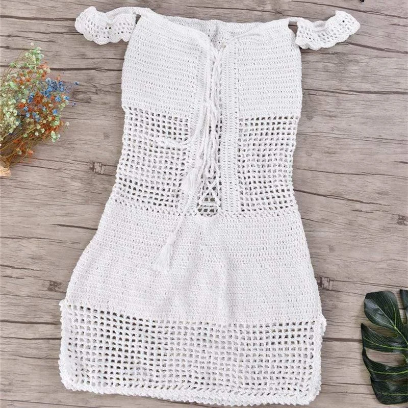 Beach Crochet Dress (2 Colors) - Glova