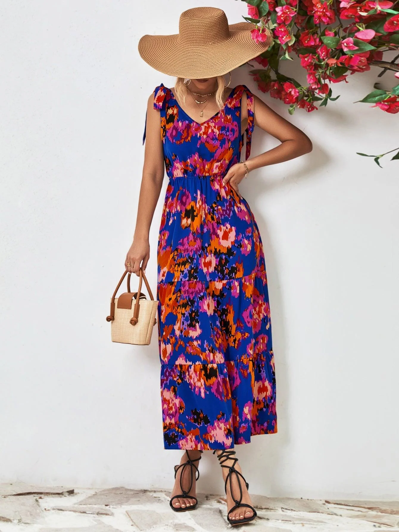 Beatrix Floral Midi Dress - Glova