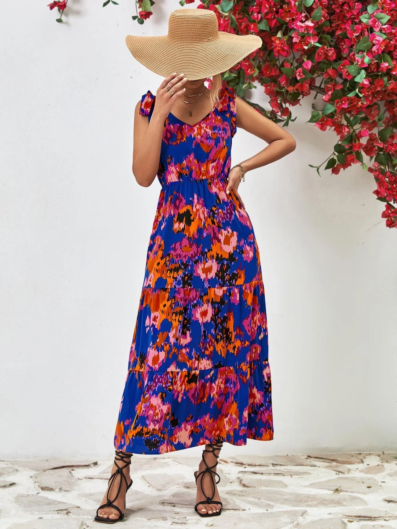 Beatrix Floral Midi Dress - Glova