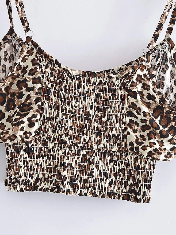 Bess Leopard Two Piece Set - Glova