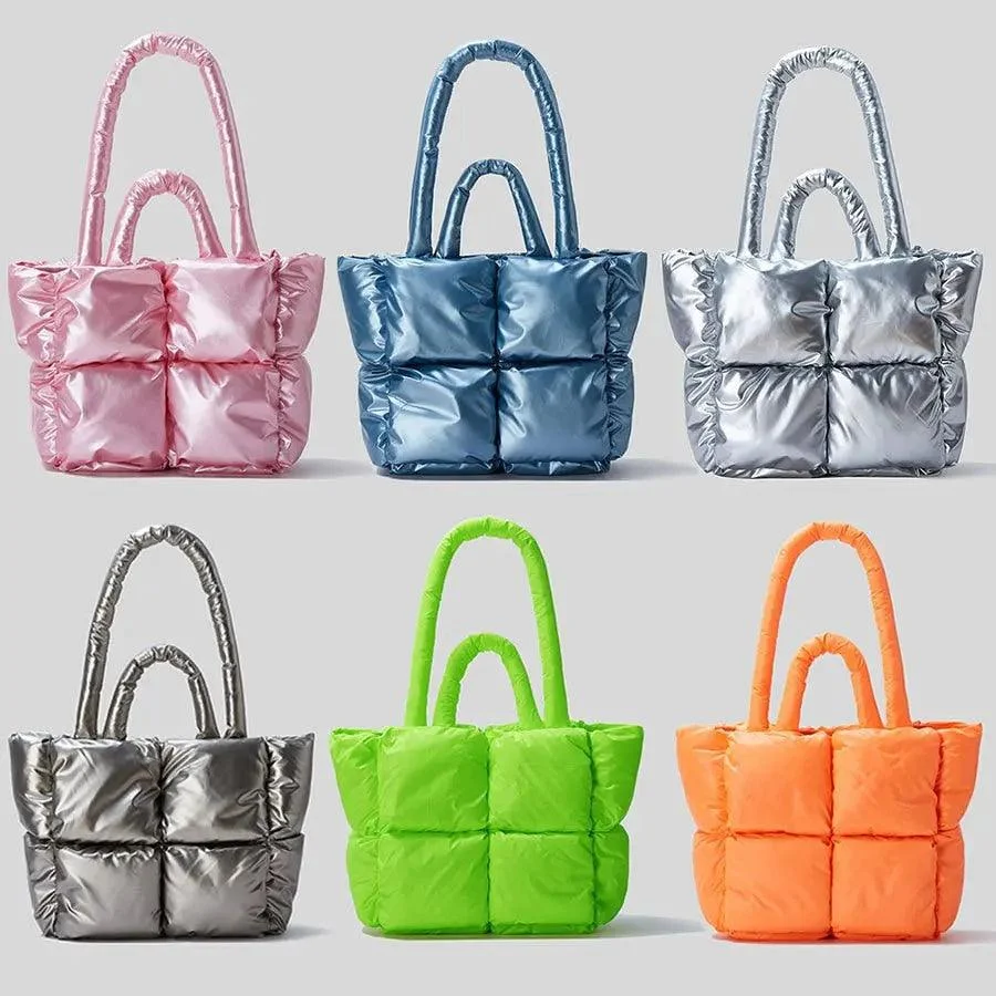 Big Shopping Tote Bags Nylon Padded Zipper - Glova