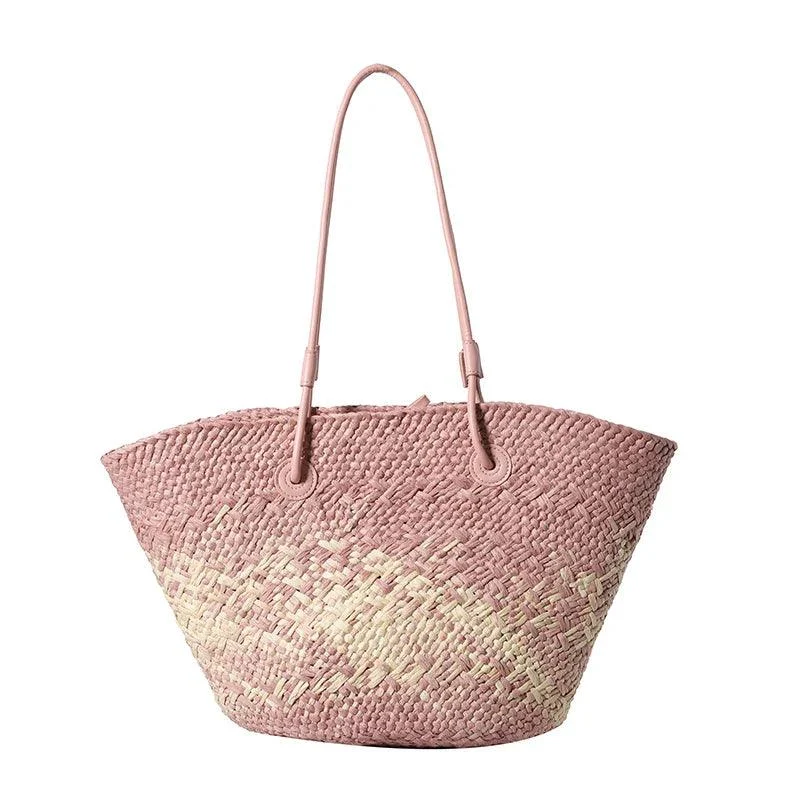 Big Straw Underarm Bags Weave Tote Beach Bag - Glova