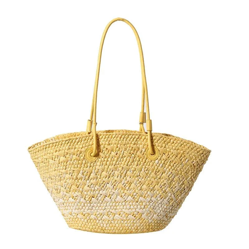 Big Straw Underarm Bags Weave Tote Beach Bag - Glova