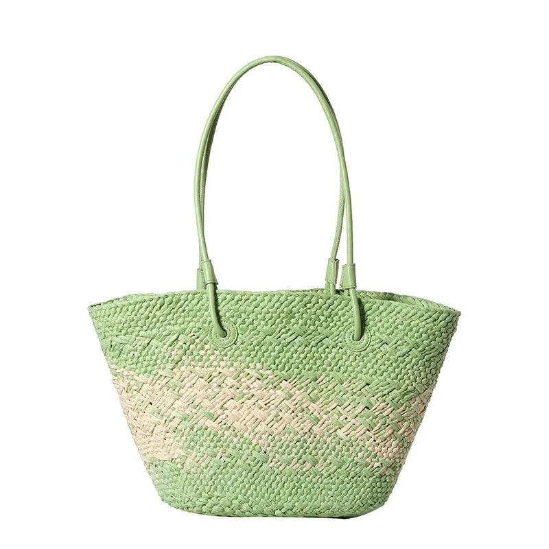 Big Straw Underarm Bags Weave Tote Beach Bag - Glova