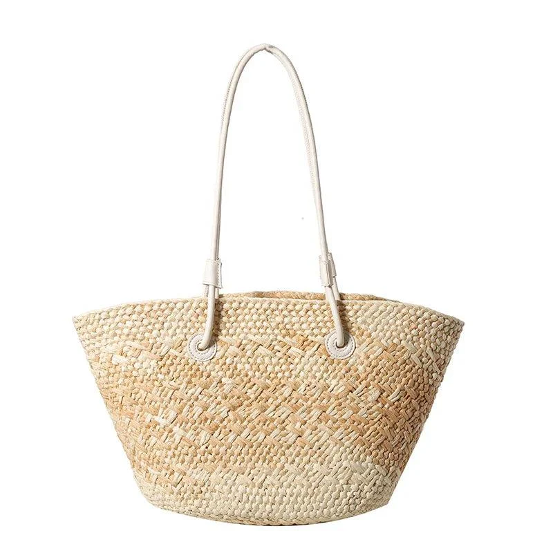 Big Straw Underarm Bags Weave Tote Beach Bag - Glova