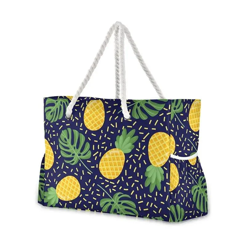 Big Tote Bags Palm Monstera Leaves Printed - Glova