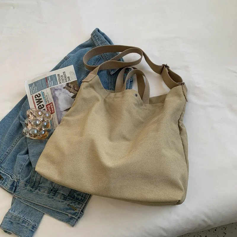 Birdie Large Casual Canvas Tote - 4 Colors - Glova