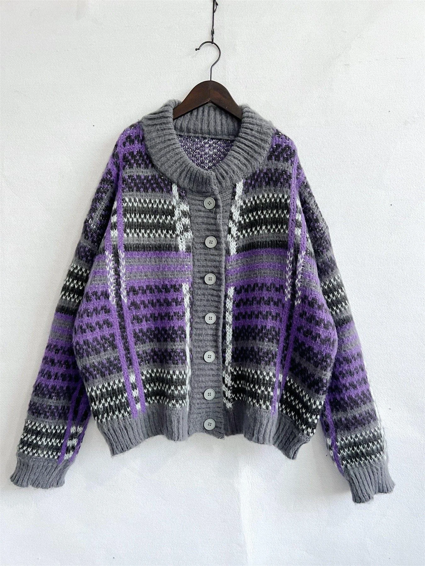 Birdie Striped Cardigan Sweater - Glova