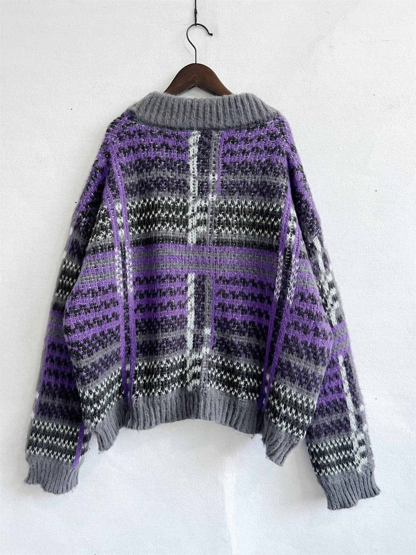 Birdie Striped Cardigan Sweater - Glova