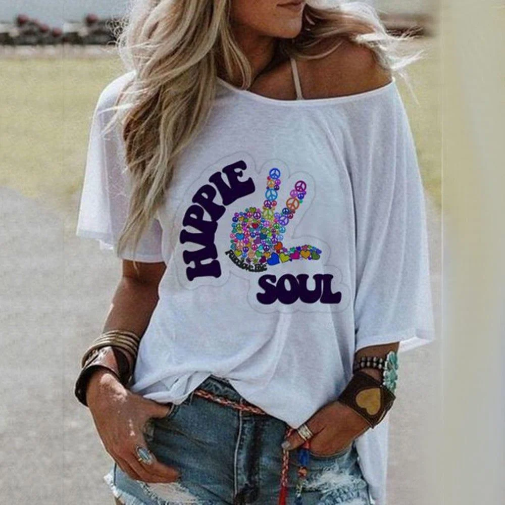 Blissful Hippie Soul Peace T-Shirt - Glova