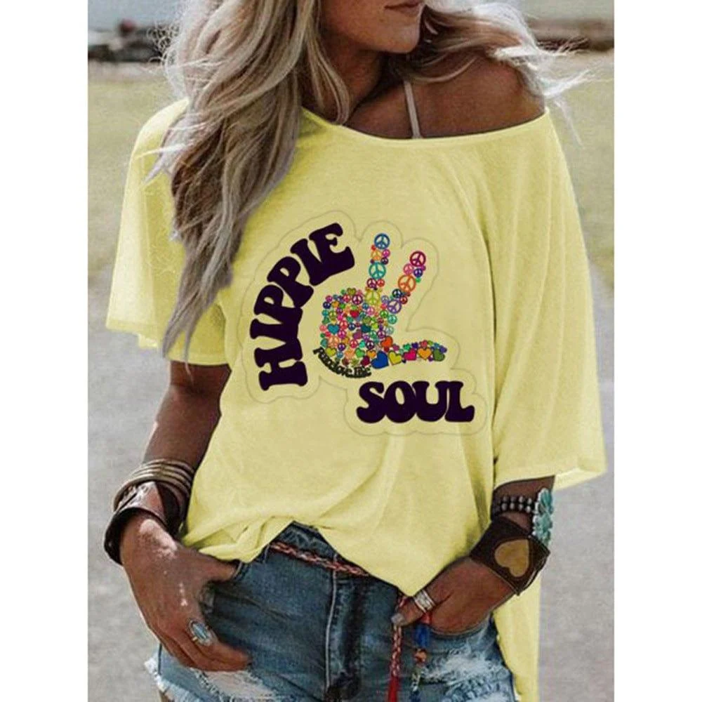 Blissful Hippie Soul Peace T-Shirt - Glova