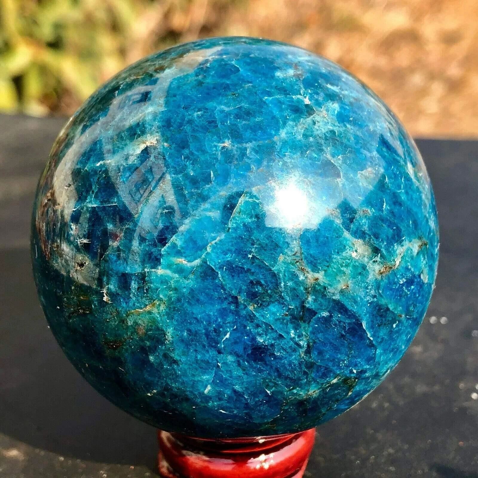 Blue Apatite Sphere - Glova