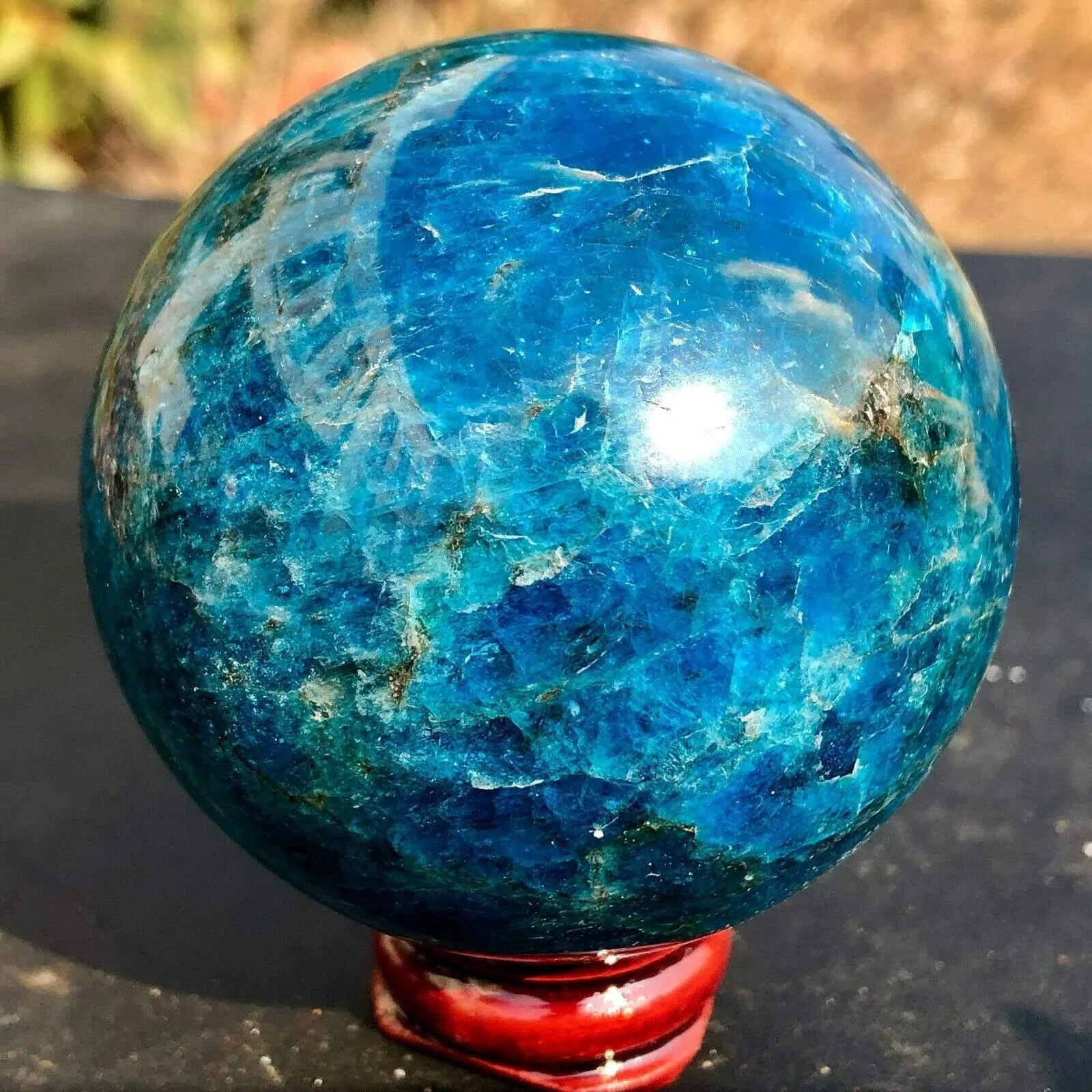 Blue Apatite Sphere - Glova