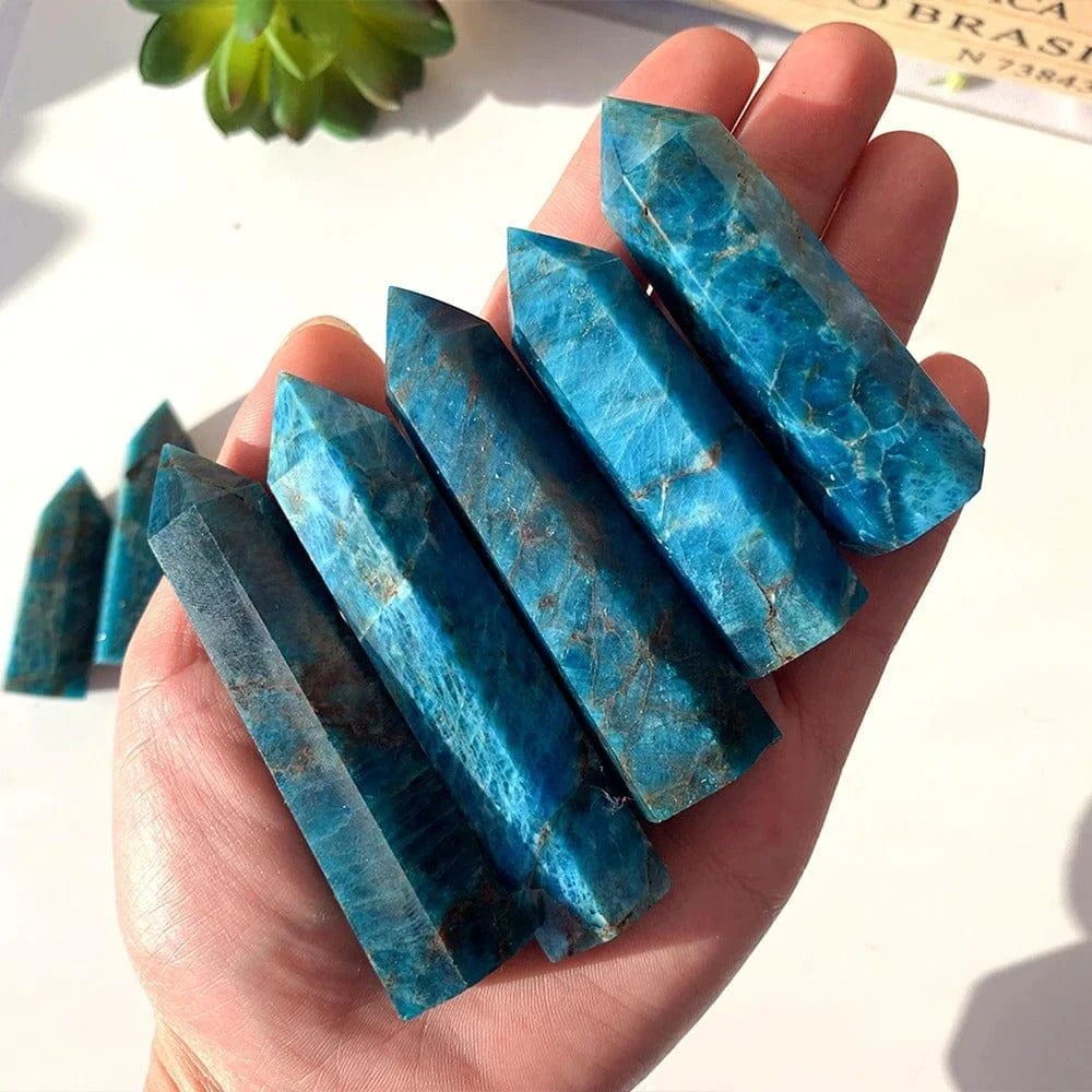 Blue Apatite Stone Tower - Glova