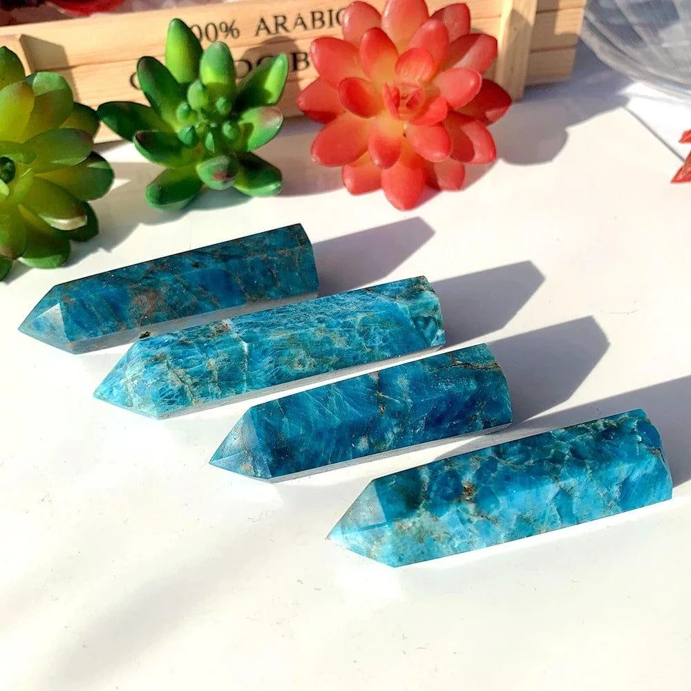 Blue Apatite Stone Tower - Glova