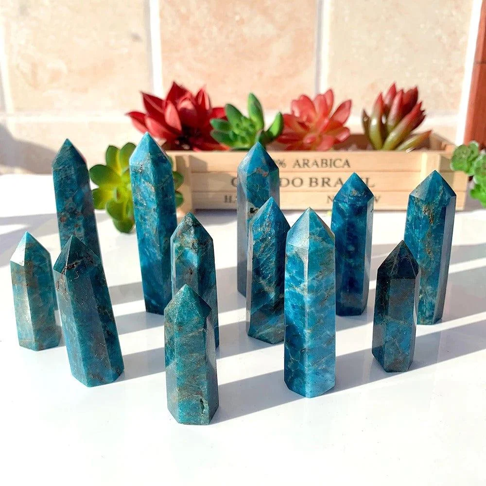 Blue Apatite Stone Tower - Glova