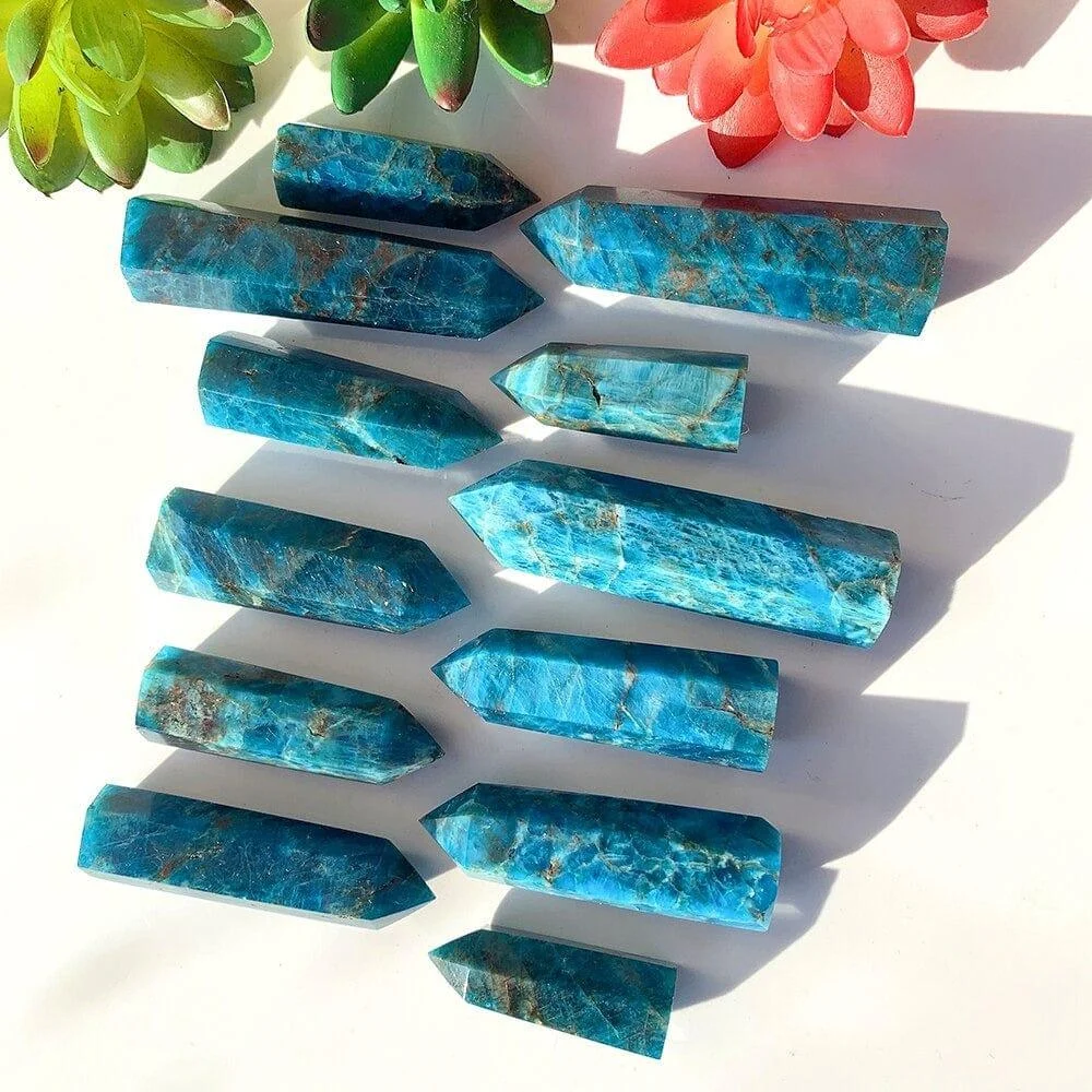 Blue Apatite Stone Tower - Glova