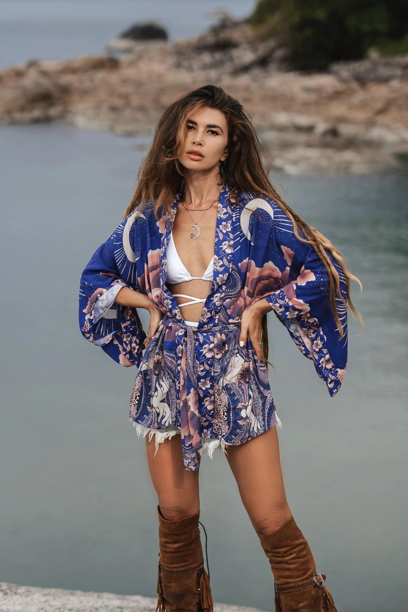 Blue Moon Design Kimono - Glova