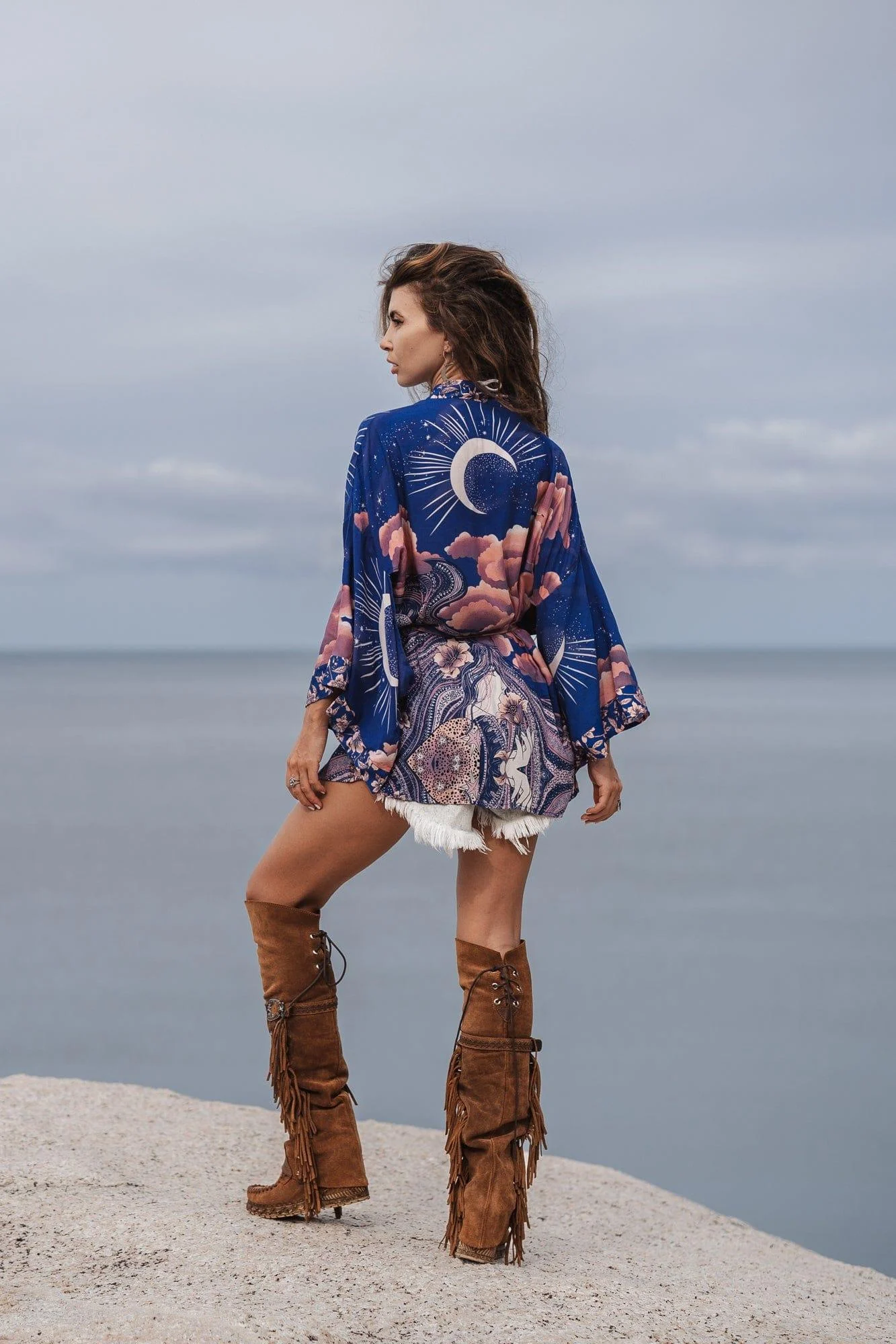 Blue Moon Design Kimono - Glova