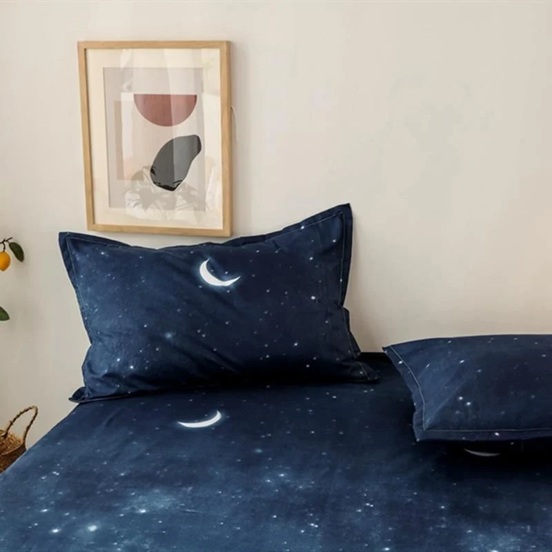 Blue Night Sky Bedding Set 3 pcs - Glova