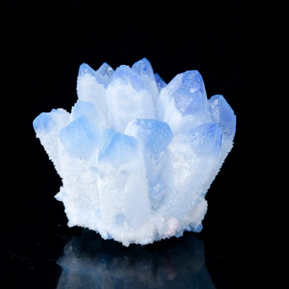 Blue Phantom Quartz Crystal Cluster - Glova