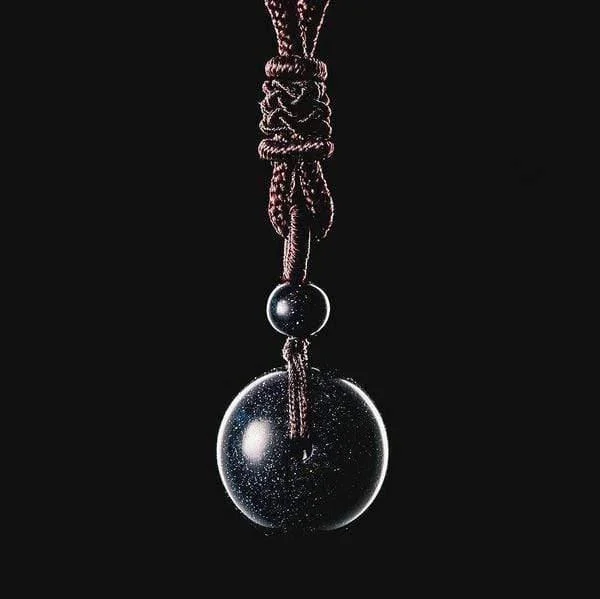 Blue Sandstone Celestial Pendant Necklace - Glova