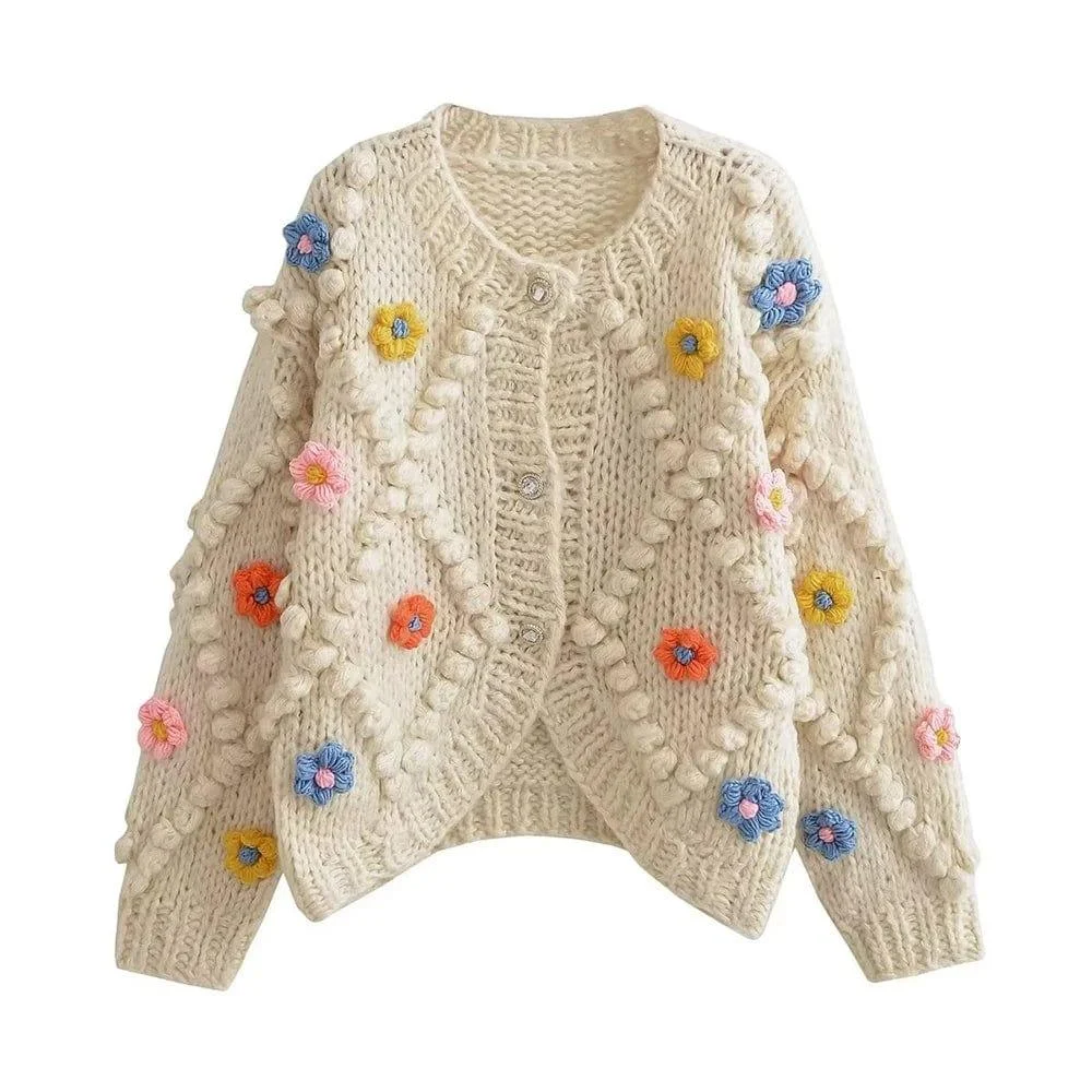 Blythe Floral Embroidered Cardigan - Glova