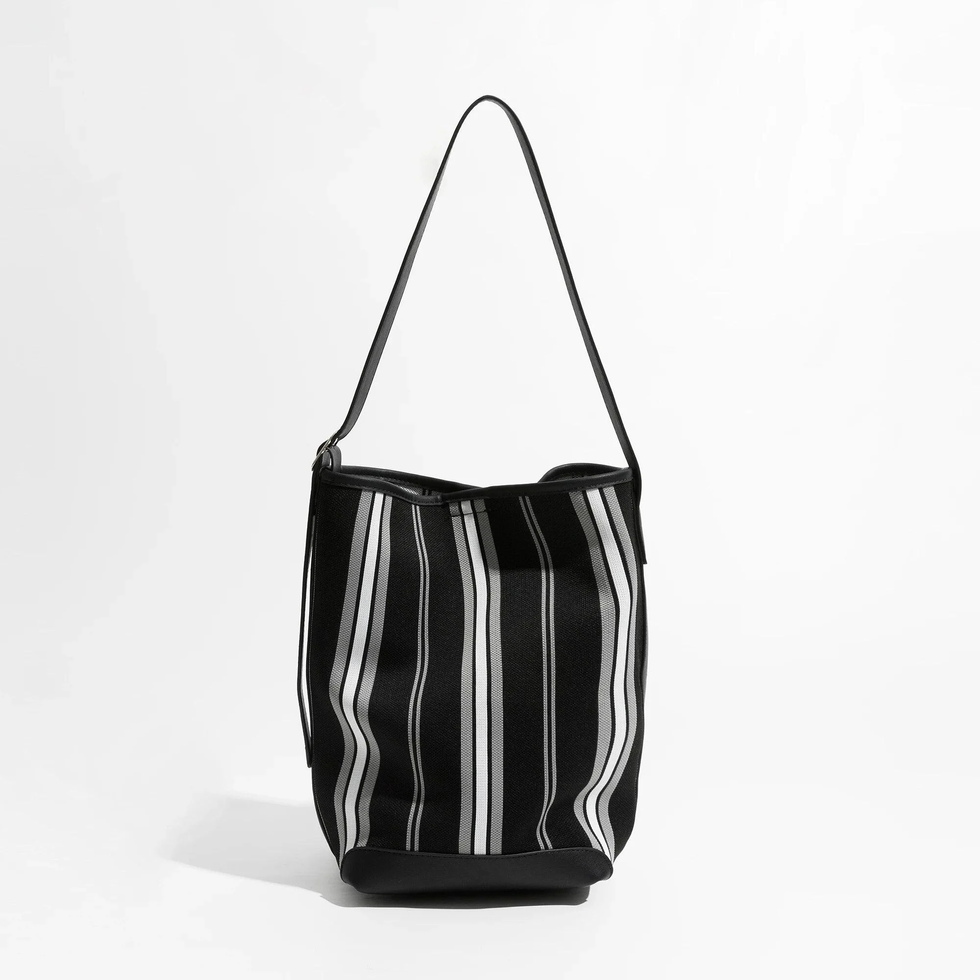 Bohemi Striped Bucket Shoulder Bag - Glova