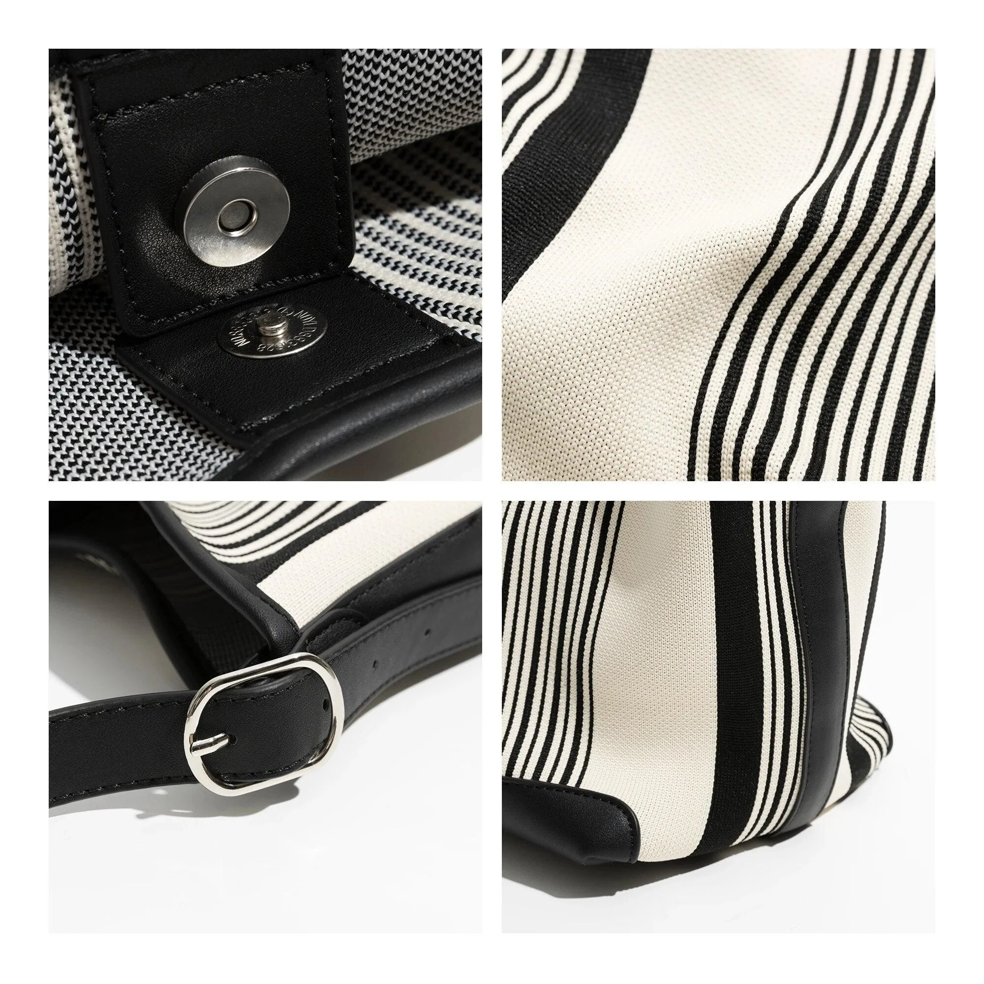 Bohemi Striped Bucket Shoulder Bag - Glova