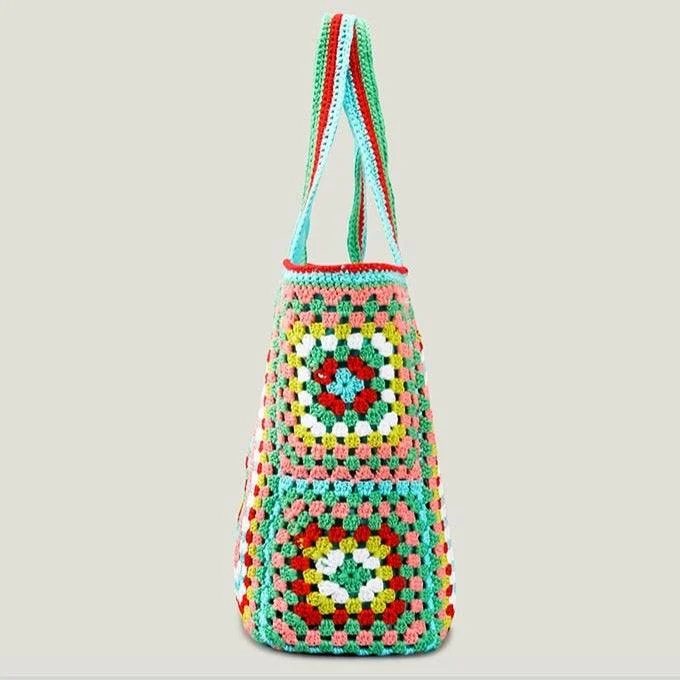 Bohemian Crochet Knit Totes - 16 Colors - Glova