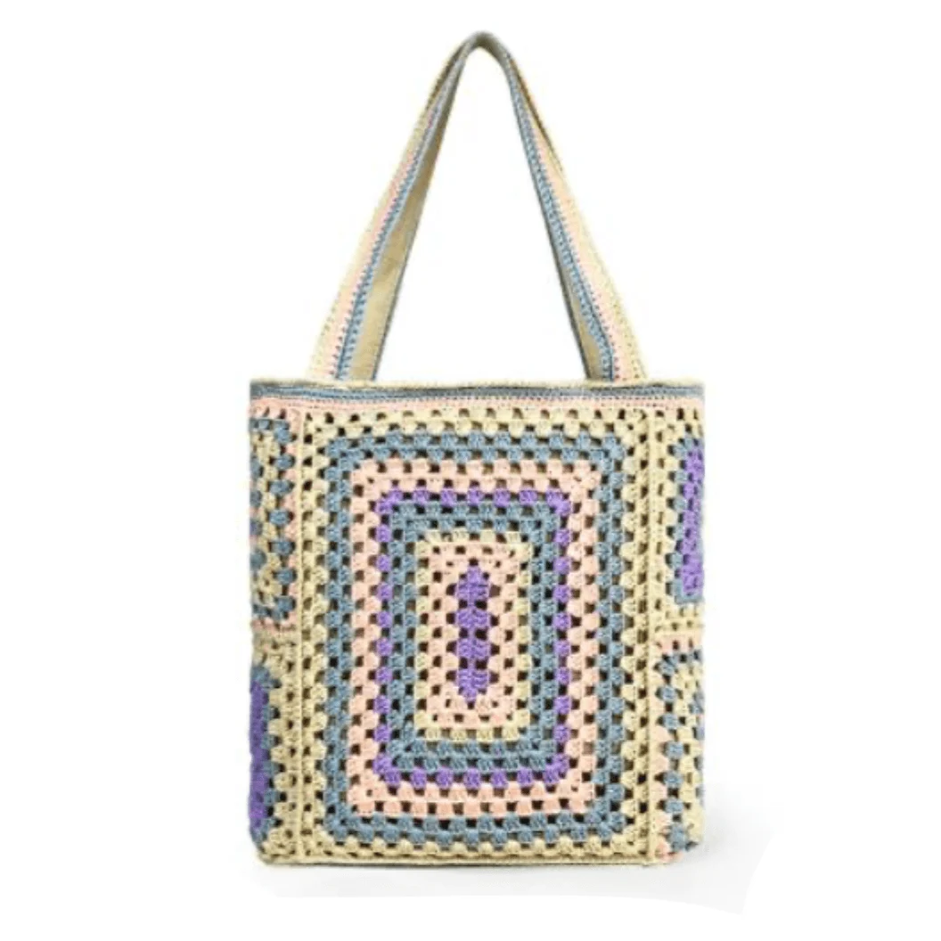 Bohemian Crochet Knit Totes - 16 Colors - Glova