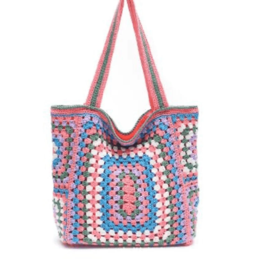 Bohemian Crochet Knit Totes - 16 Colors - Glova