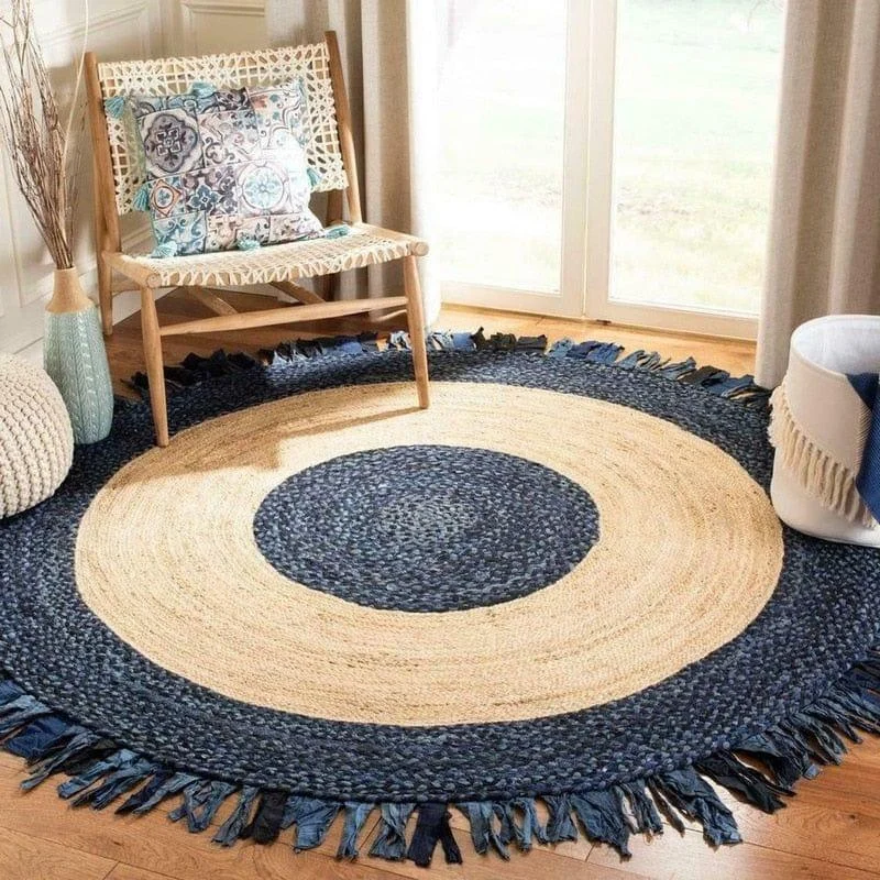 Bohemian Double-sided Circular Area Carpet - Glova