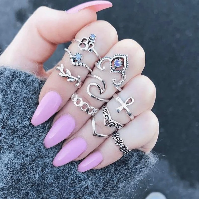 Bohemian Dreamer Ring Set 10pcs - Glova