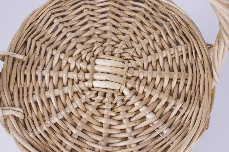 Bohemian Jane Birkin Style Wicker Straw Mini Basket Bag - Glova