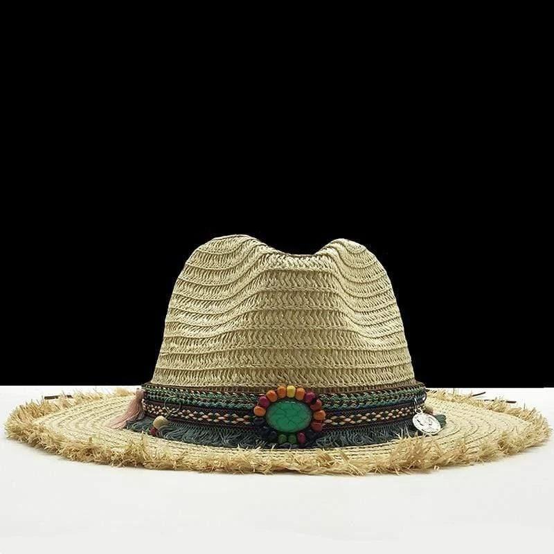 Bohemian Panama Straw Hat - Glova