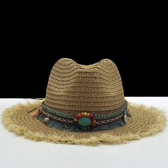 Bohemian Panama Straw Hat - Glova