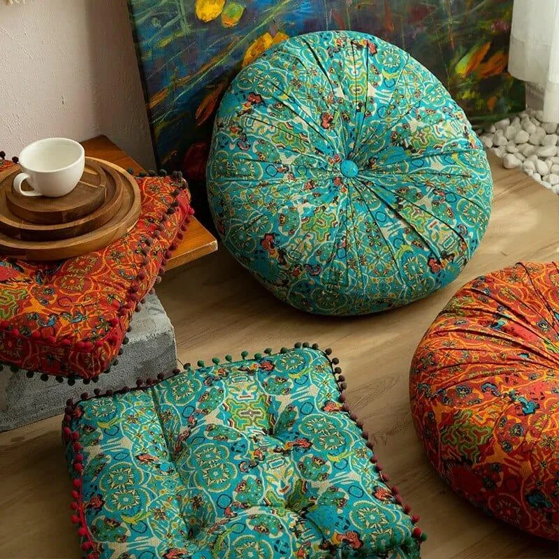 Bohemian Print Floor Cushion - Glova