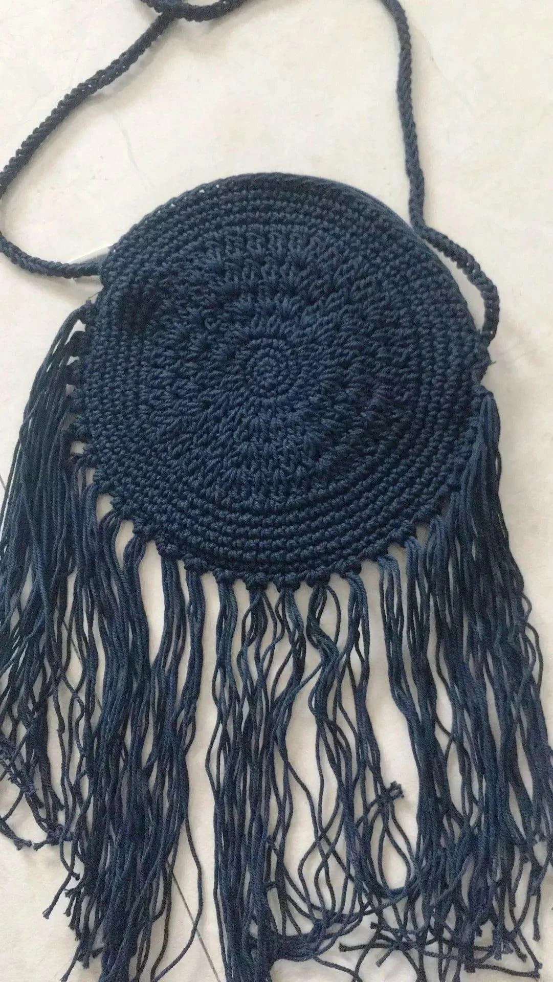 Bohemian Straw and Tassels Crossbody Bag - Glova