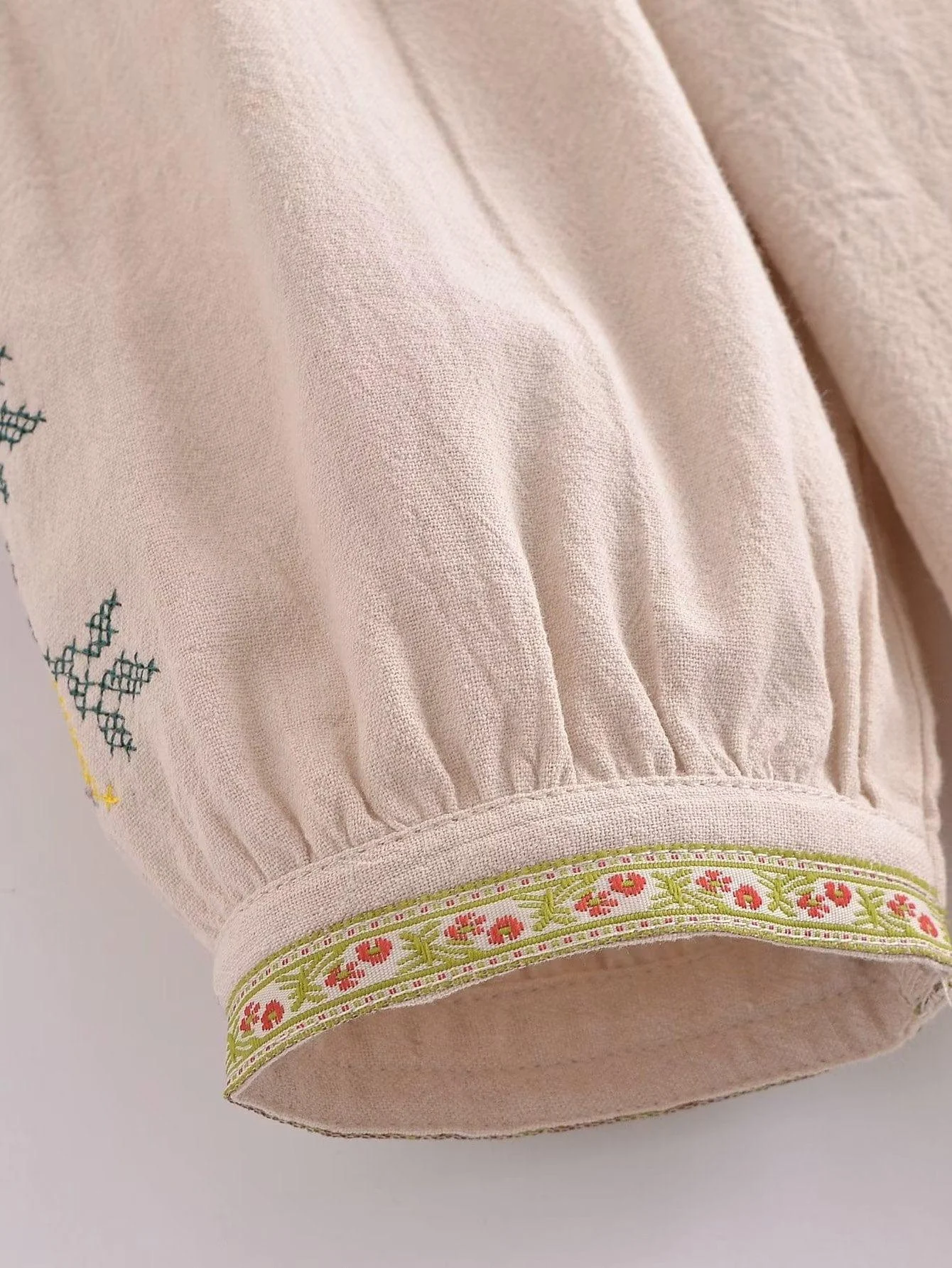 Boho Blossom Embroidered Blouse - Glova